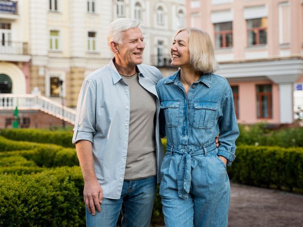 happy senior couple