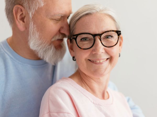mature man and woman portrait